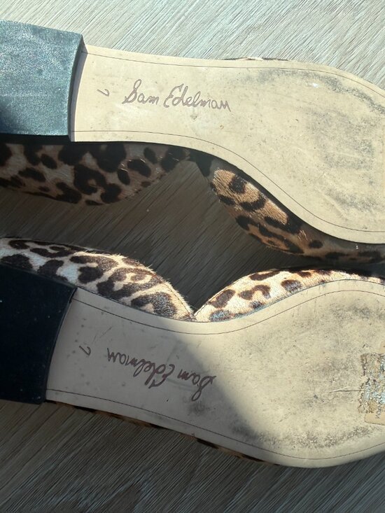 Sam Edelman Rodney d'Orsay Pointed Toe Flat – Leopard Print, Size 7 - Picture 4 of 4